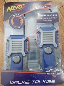 NERF N-Strike Walkie Talkie 1000 Ft Range Set of 2 NEW SEALED!  Built in Clip - Picture 1 of 4