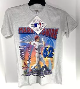 Vintage 1998 Mark Mcgwire (62 Home Run Record) Cardinals T-Shirt New W/ Tags! - Picture 1 of 16