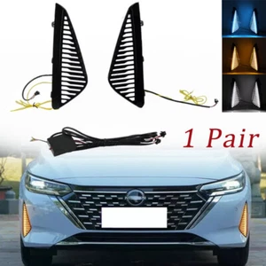 1 Pair For Nissan Sentra 2024 Led Daytime Running Light Fog Lamp W Turn Signal - Picture 1 of 13