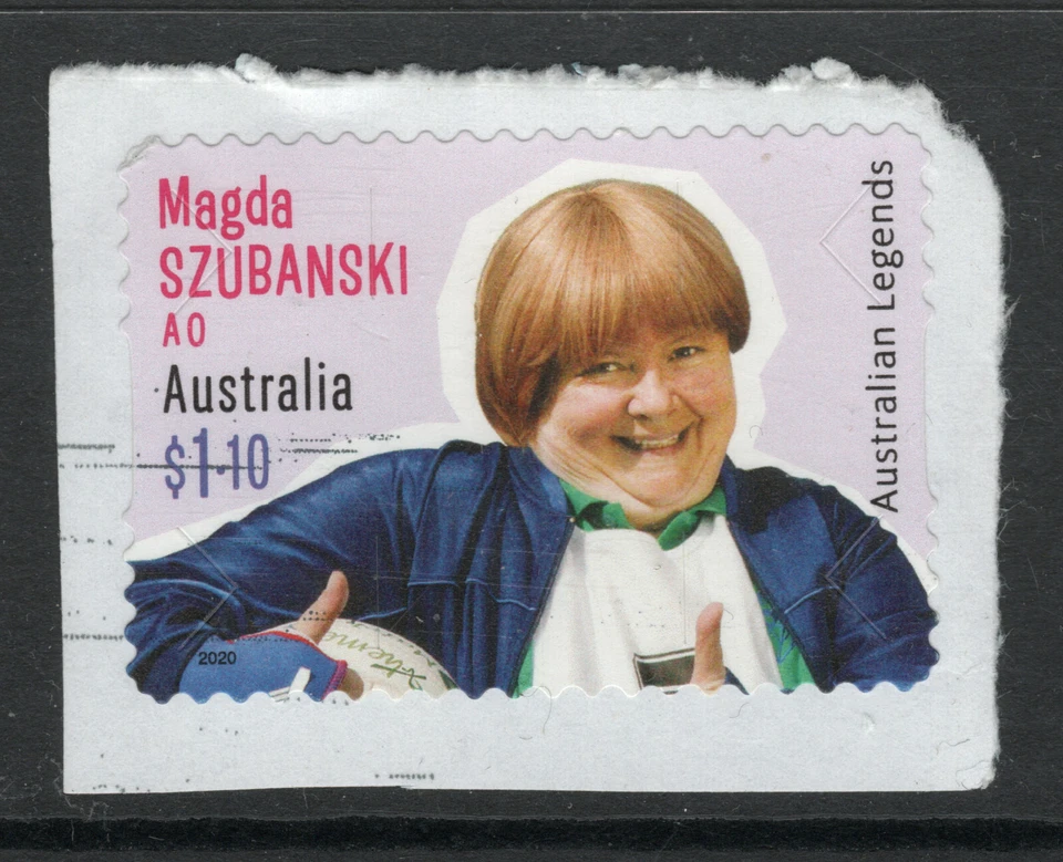 2020 Australia Magda Szubanski, AO $1.10 used on paper - Image 1 of 1
