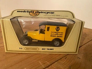 Matchbox Models of Yesteryear 1927 Talbot Replica AA Signs Van 1/47, Code 3, Box - Picture 1 of 7