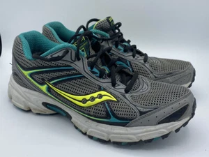 Saucony Cohesion 7 Running Shoe Womens Size 10 15183-3 Gray Black Teal - Picture 1 of 8