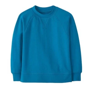 Hanna Anderson Girls Sweatshirt Bright Basics Size 4 Girls Tapestry Blue New - Picture 1 of 7