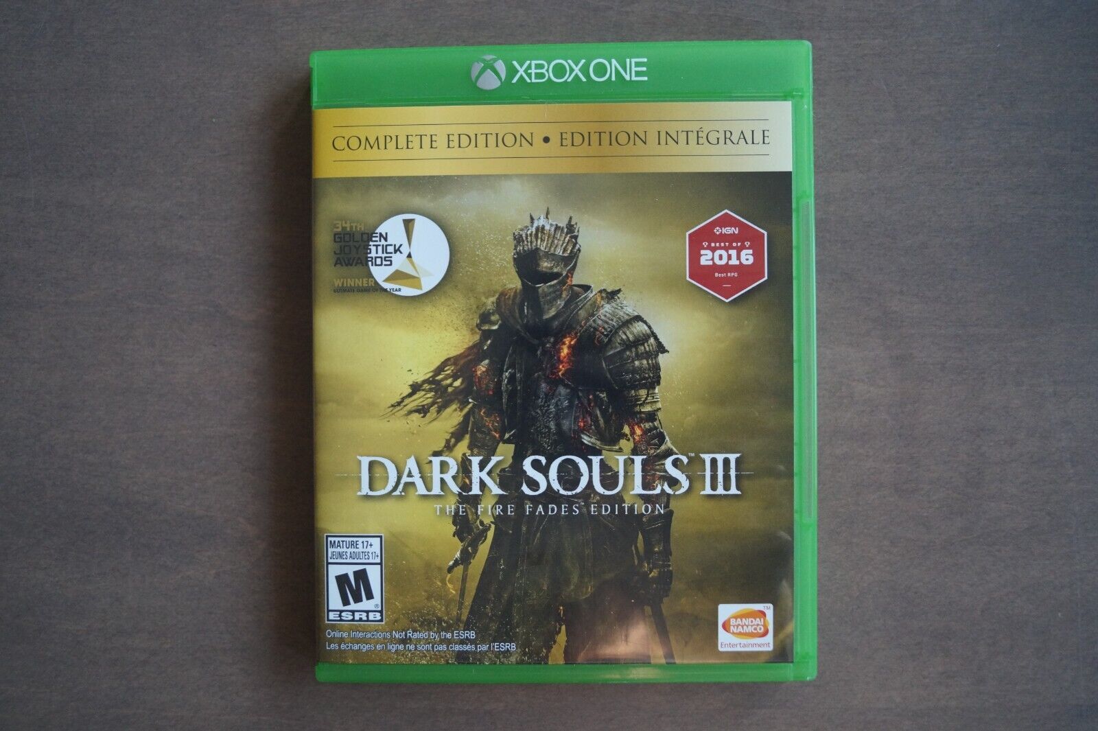Dark Souls III: The Fire Fades Edition (Microsoft Xbox One, 2017)