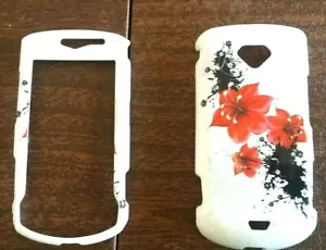 Lotusblume Tinte 2 Stück weiß Hartschale für Samsung i100 Gem SCH-I100 Android Neu aus altem Lagerbestand - Bild 1 von 3
