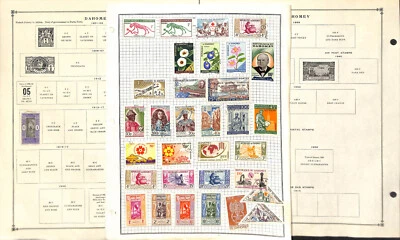 Dahomey Stamp Collection on 38 Scott International Pages, 1901-1975 French - Image 1 of 4