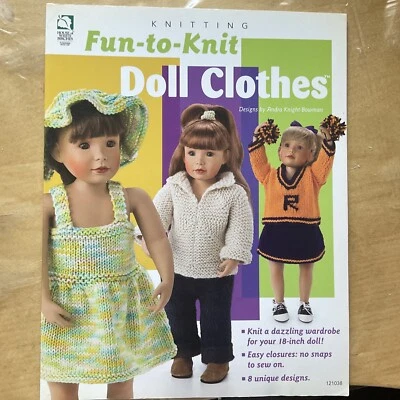 Fun-to-Knit Doll Clothes, patterns , Paperback Book - Image 1 of 4