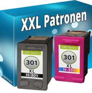 Drucker Patronen für HP 301 XL DeskJet 1050 2050A 2540 3050 Envy 4504 4500 Set - Bild 1 von 15