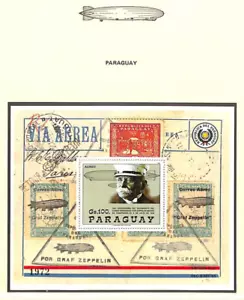 9. Paraguay 1988 Airmail - The 150th Anniversary of the Birth of Graf Zeppelin - Picture 1 of 1