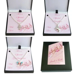 De Chica Collares, Regalo en Caja para Hija, Hermana, Mejor Amigo, Ahijada Etc - Imagen 1 de 20