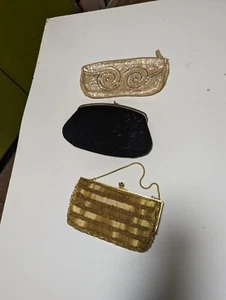 Vintage purses Lot Evening Glamour Richere Walbarg Beaded 50s 60s - Picture 1 of 10