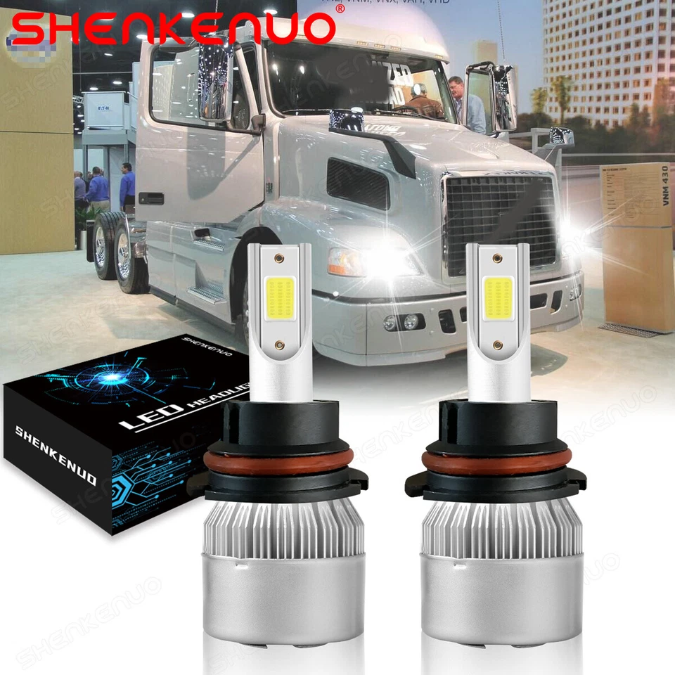 Faro LED blanco brillante 6000K luces de haz alto/bajo para VOLVO VN / VNL / VNM Foto 1 de 4