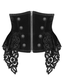 Corsé Cintura Punk Rave Gótico Steampunk Cintura Cintura Cintura Cintura Cintura Cintura Cintura Cintura Cintura Cintura Cintura Cintura Faja Encaje Negro - Imagen 1 de 13