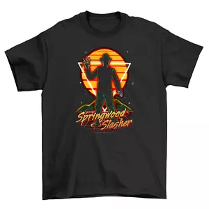 Springwood Slasher Sunset Men's Funny T-Shirt - Slice of Humor! Unisex Printed D - Picture 1 of 46