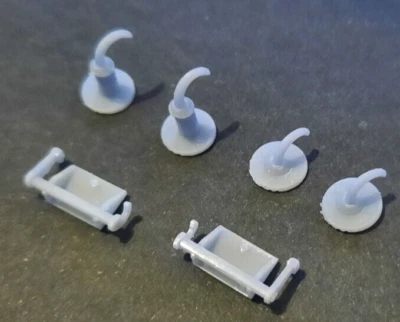 1/8 REVELL MONOGRAM - JAGUAR E-TYPE XK-E - BONNET / HOOD RELEASE SET - RESIN - Image 1 of 4