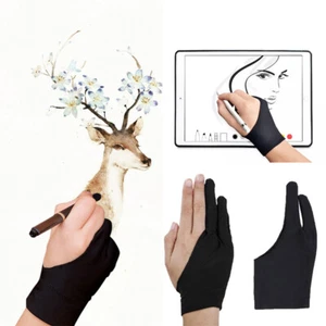 1pcs Artist Drawing Glove Low Friction Tablet Art Student 2 Fingers Non Smudge - Picture 1 of 14