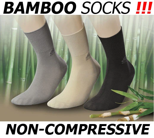BAMBOO MEDICAL SOCKS by DEOMED ANTI-BACTERIAL non-compressive BREATHABLE QUALITY - Image 1 of 1