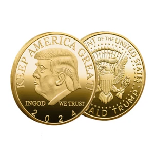 100PCS President Challenge Gold Keep Americe Great EAGLE 2024 45U1A2 3FA4E Coin - Bild 1 von 1
