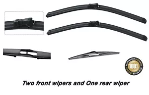 Ford Fiesta 2008-2016 Brand New Front and Rear windscreen wiper blades 26"16"12" - Picture 1 of 6