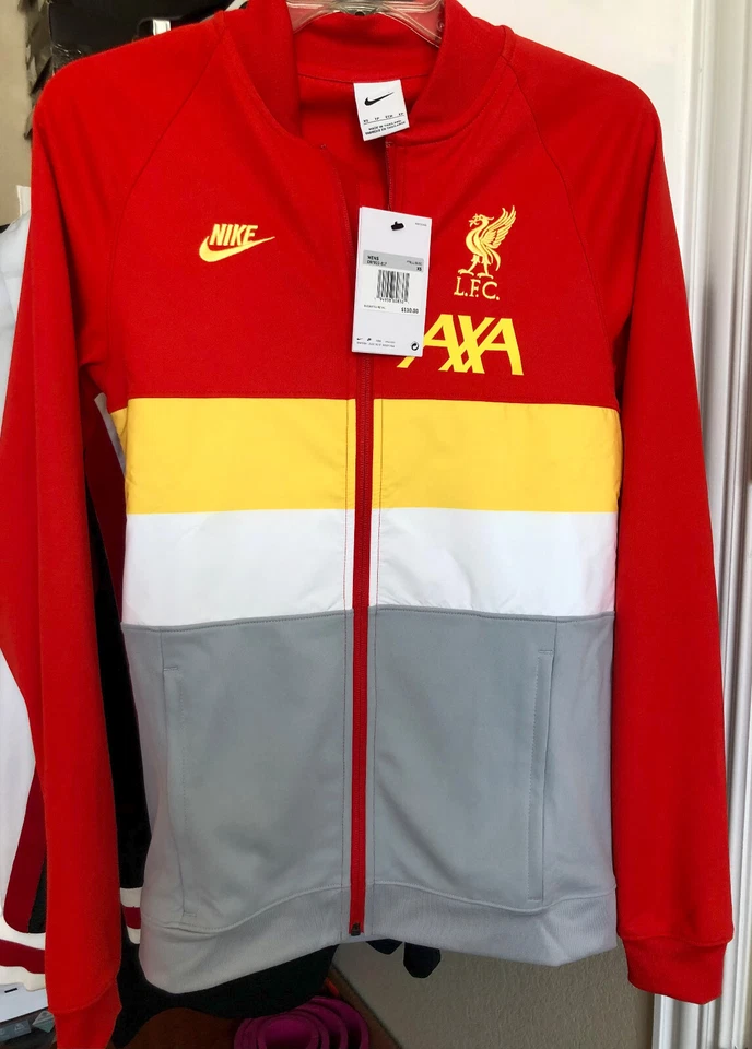 Nike Liverpool FC Full-Zip Soccer Track Jacket Men's XS Red DB7822-617