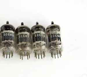 4 tubes Philips ECC83 tubes tubes ECC 83 - Photo 1 sur 1