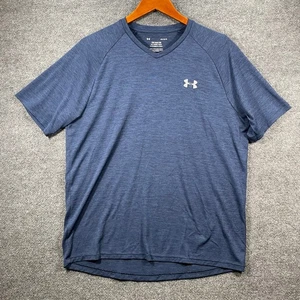 Camiseta Under Armour The Tech Para Hombre Grande Azul Rendimiento SS Informal Activa - Imagen 1 de 8