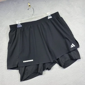 Adidas Shorts Womens XL Ultimate 2 in 1 Running Athleisure Performance Aeroready - Picture 1 of 15