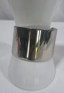 Vintage Silver Tone Wide Cuff Bracelet - Picture 1 of 6