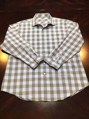 Camisa Kenneth Cole Reaction Para Hombre Manga Larga Con Botones, Calce Ajustado 17/32-33 Foto 1 de 4