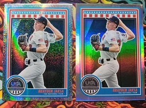#49 BRAYDEN JASKA 2025 Panini USA stelle e strisce Holo e scintillio - Foto 1 di 2