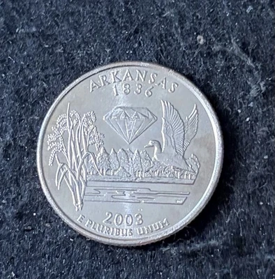 2003 P Arkansas Quarter Circulated Free Shipping - Image 1 of 2