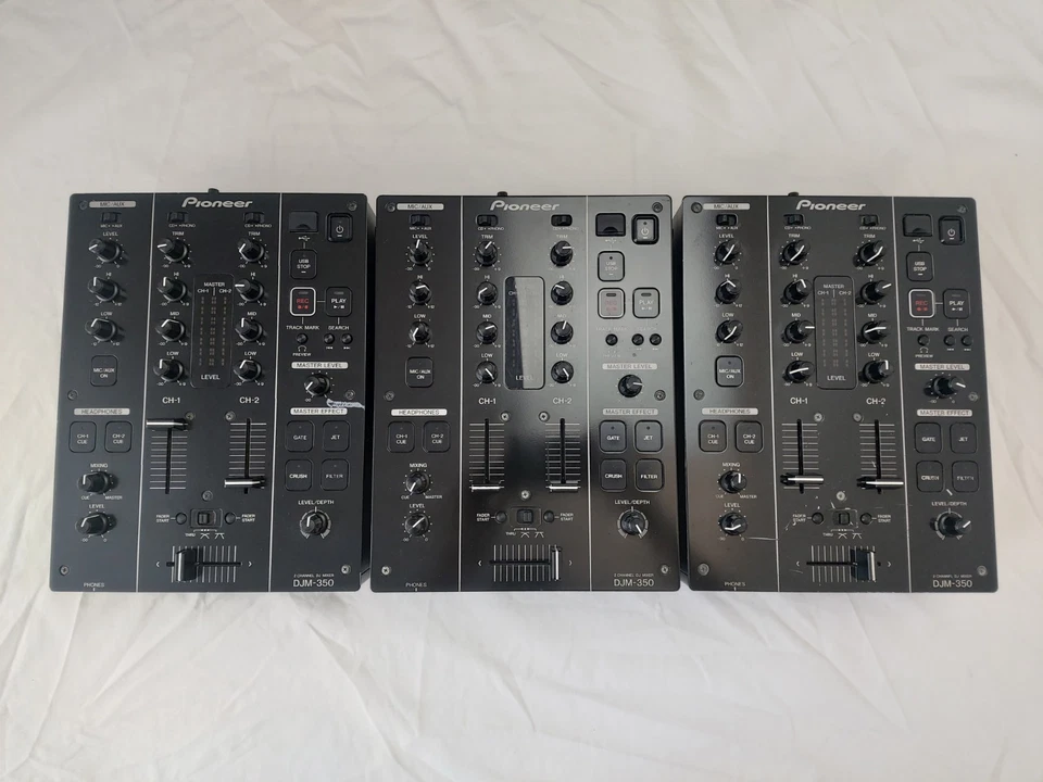 3x Pioneer DJM-350 Dj Mixer Schwarz - Bild 1 von 1
