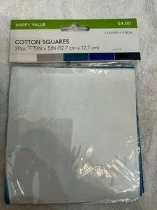 80 5” Squares For Quilting And Crafts. Solid White Black Gray Blue-Green Navy - Picture 1 of 4