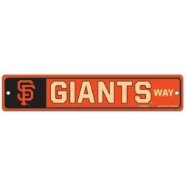 Placa de rua San Francisco Giants NOVA! 4"X19" "Giants Way" Man Cave MLB - Imagem 1 de 1