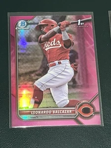 2022 Bowman Chrome Leonardo Balcazar FUCHSIA /199 - Bild 1 von 2