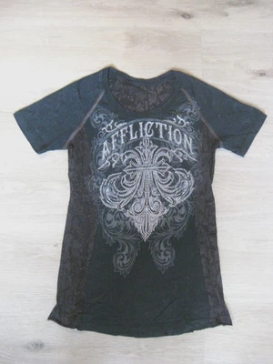 AFFLICTION T-Shirt Basic,schwarz,Gr 38 /M - Bild 1 von 3