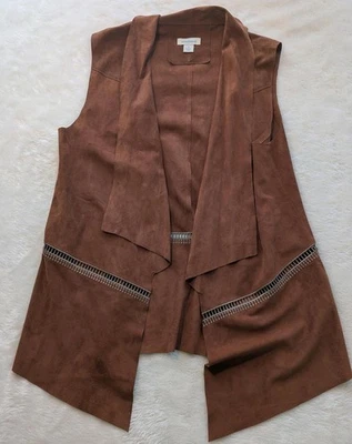Chaleco sin mangas de gamuza Sundance Brown Traditions Told Foto 1 de 4