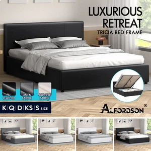 ALFORDSON Bed Frame Queen Double King Single Gas Lift Storage Mattress Base - Picture 1 of 306