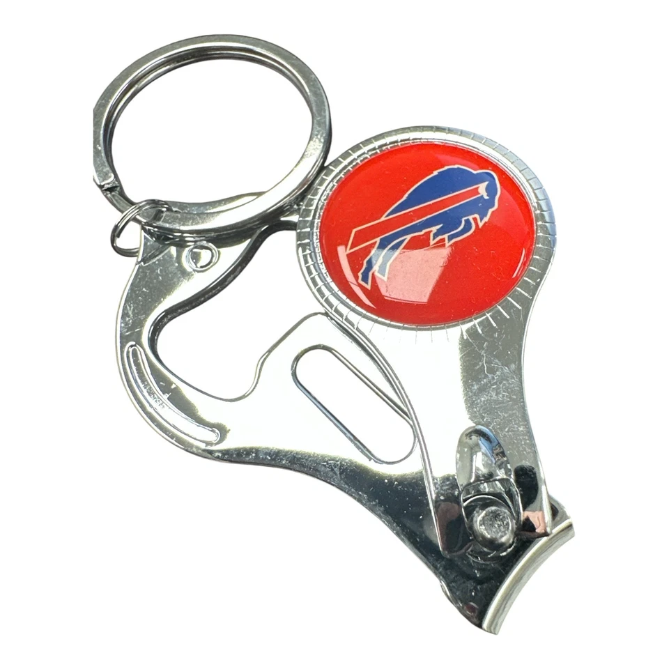 Buffalo Bills 3-in-1 Keychain: Nail Clipper, Bottle Opener & Key Ring - Image 1 of 1