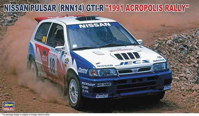 1 24 HASEGAWA Nissan Pulsar Gti-R #18 Rally Acroplis 1991 Melander Kit HA21153