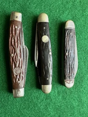 Lot of 3 Vintage Boker Solingen Knife for Restoration or Parts - Image 1 of 4