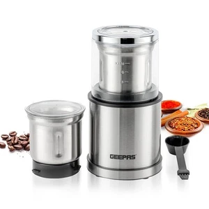 GEEPAS 200W Coffee Grinder Food Processor Electric Wet & Dry Spice Nuts Grinder - Picture 1 of 12