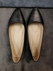 Women's Pointed Toe ballet Flats Size 8 1/2 Black Color Bella Marie - Picture 1 of 14