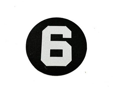 Bill Russell Memorial 2022-23 NBA Number 6 Circle Patch - Sew On Patch 2.25 Inch - Image 1 of 4