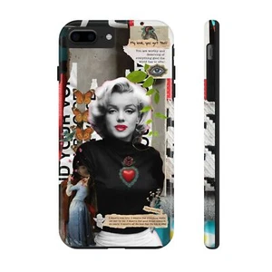 Robuste Handyhüllen, Marilyn Monroe Collage Kunst "Ich verdiene" Positivität Zitate Selbst - Bild 1 von 50