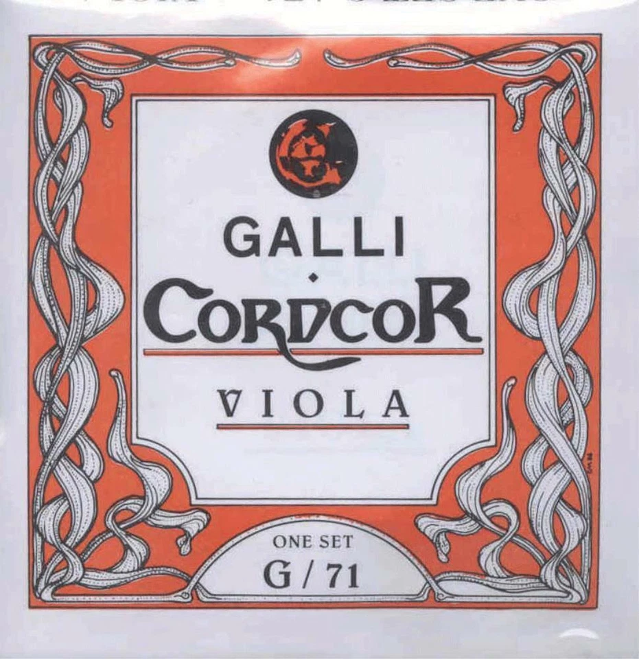 CORDIERA PER VIOLA CORDCOR ONE SET G/71 GALLI STRINGS MUTA di 4 CORDE PER VIOLA - Immagine 1 di 1