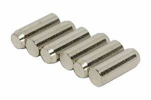 Humbucker Nickel Plated 1213/1215 Steel Pole Slugs w/ Heavy Beveled End Qty 6 - Picture 1 of 1