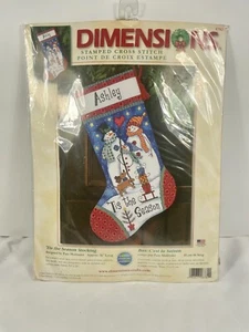 Stitchery Craft Kit Tis the Season Dimensions Kit 8782 Christmas Stocking 16" - Picture 1 of 2