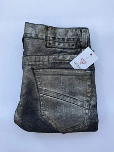 G By Guess Men’s Moto Skinny Jeans Gold Foil Finish Denim Wash Size 34 - Picture 1 of 11