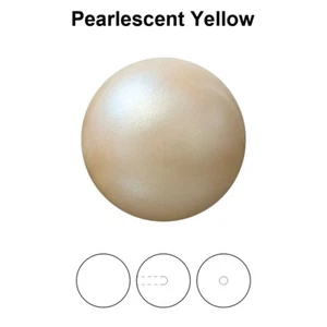 Genuine PRECIOSA 131 10 012 Round MAXIMA Nacre Pearls Half Drilled * Many Colors - Picture 1 of 42